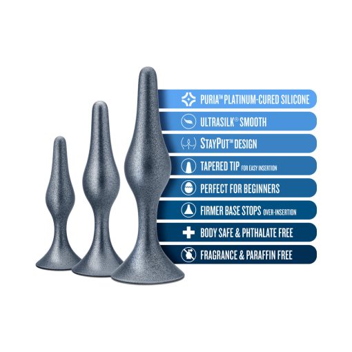 Anal Adventures Matrix Genesis Plug Kit Stellar Silver - Image 6