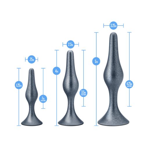 Anal Adventures Matrix Genesis Plug Kit Stellar Silver - Image 7