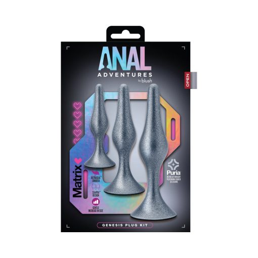Anal Adventures Matrix Genesis Plug Kit Stellar Silver - Image 8