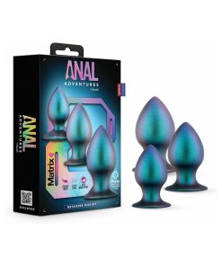 Anal Adventures Matrix Metaverse Plug Kit Dark Millenia
