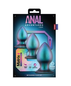 Anal Adventures Matrix Metaverse Plug Kit Dark Millenia