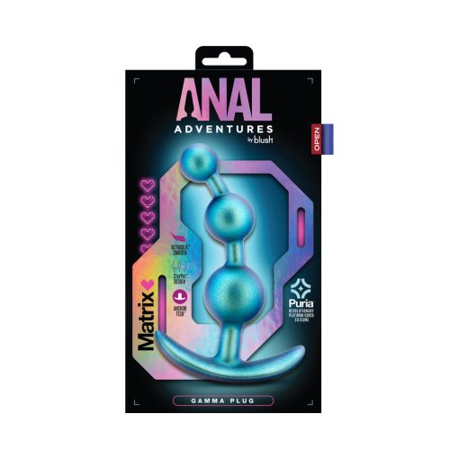 Anal Adventures Matrix Gamma Plug Neptune Teal - Image 6