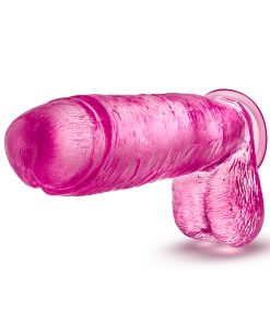 B Yours Plus Big N' Bulky 10.5 In. Dildo With Balls Pink