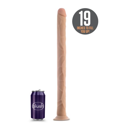 Dr. Skin 19 In. Dildo Beige - Image 3