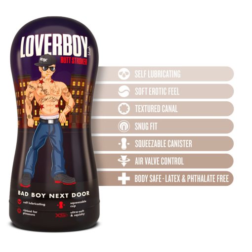 Loverboy Bad Boy Next Door Self-Lubricating Anal Stroker Beige - Image 6