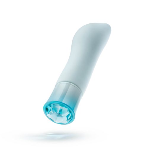 Oh My Gem Ardor Rechargeable Warming Silicone Tapered Vibrator Aquamarine - Image 5