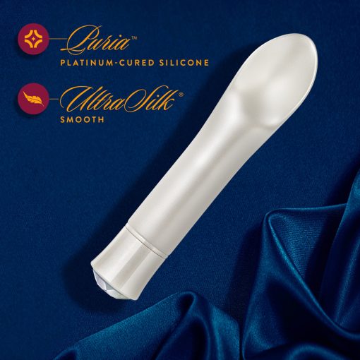 Oh My Gem Bold Rechargeable Warming Silicone Scooped Tongue Vibrator Diamond - Image 9
