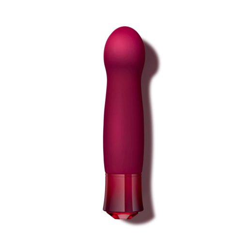 Oh My Gem Classy Rechargeable Warming Silicone G-Spot Vibrator Garnet - Image 2