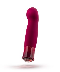 Oh My Gem Classy Rechargeable Warming Silicone G-Spot Vibrator Garnet