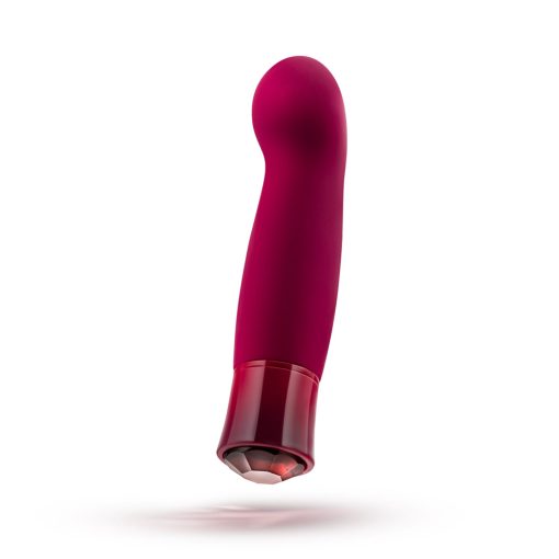 Oh My Gem Classy Rechargeable Warming Silicone G-Spot Vibrator Garnet - Image 3