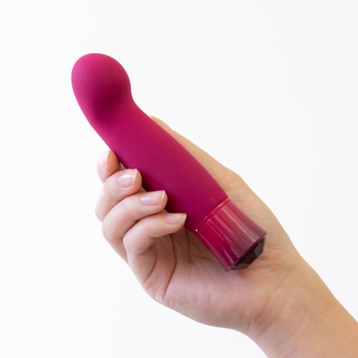 Oh My Gem Classy Rechargeable Warming Silicone G-Spot Vibrator Garnet - Image 6