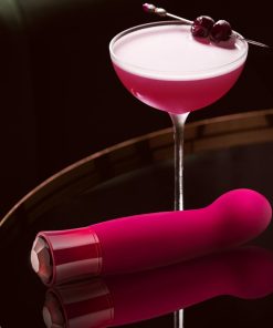 Oh My Gem Classy Rechargeable Warming Silicone G-Spot Vibrator Garnet