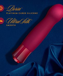 Oh My Gem Classy Rechargeable Warming Silicone G-Spot Vibrator Garnet