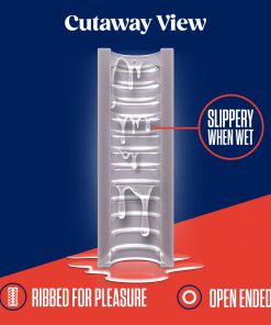 Rize! Ribz Glow In The Dark Self-Lubricating Stroker Clear