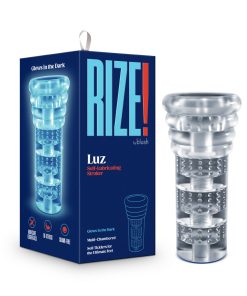 Rize! Luz Glow In The Dark Self-Lubricating Stroker Clear