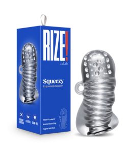 Rize! Squeezy Ergonomic Stroker Clear