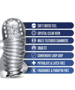 Rize! Squeezy Ergonomic Stroker Clear