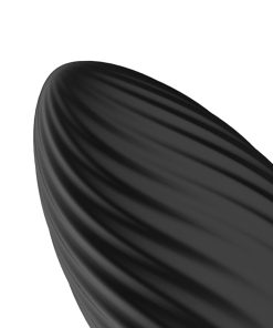 Nexus Tornado Rechargeable Remote-Controlled Rotating & Vibrating Textured Silicone Anal Plug Black