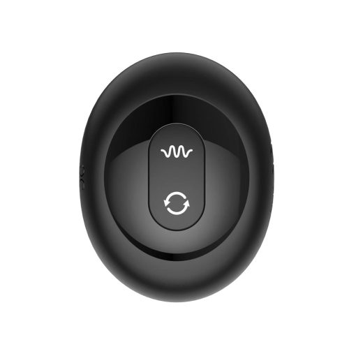 Nexus Tornado Rechargeable Remote-Controlled Rotating & Vibrating Textured Silicone Anal Plug Black - Image 6