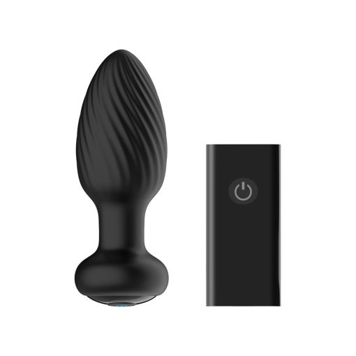 Nexus Duo Plug Rechargeable Remote-Controlled Vibrating Silicone Anal Plug Black - Image 3