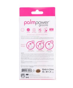 Palmpower Groove Rechargeable Silicone Mini Wand Massager Fuchsia
