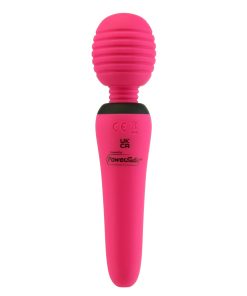 Palmpower Groove Rechargeable Silicone Mini Wand Massager Fuchsia