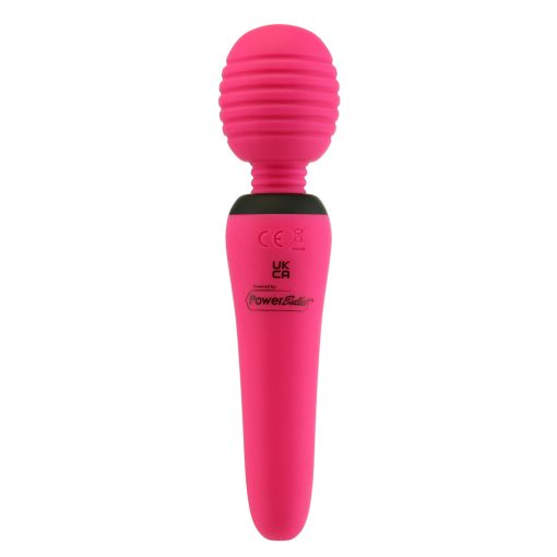 Palmpower Groove Rechargeable Silicone Mini Wand Massager Fuchsia - Image 6