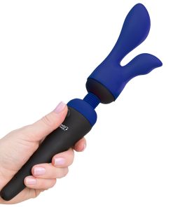 Palmpower Palmsensual Attachments 2-Piece Silicone Massager Heads Blue