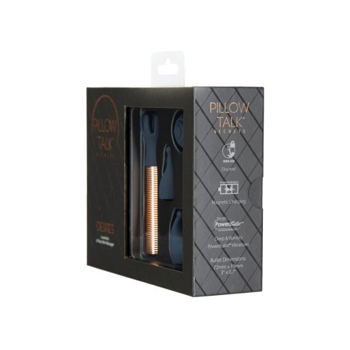 Pillow Talk Secrets Desires 6-Piece Silicone Mini Massager Set Navy - Image 3