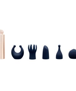 Pillow Talk Secrets Desires 6-Piece Silicone Mini Massager Set Navy