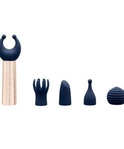 Pillow Talk Secrets Desires 6-Piece Silicone Mini Massager Set Navy