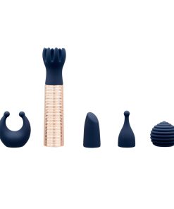 Pillow Talk Secrets Desires 6-Piece Silicone Mini Massager Set Navy