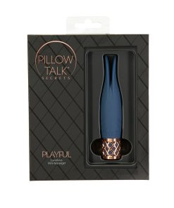 Pillow Talk Secrets Playful Rechargeable Silicone Clitoral Vibrator Navy