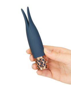 Pillow Talk Secrets Playful Rechargeable Silicone Clitoral Vibrator Navy