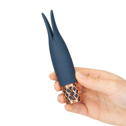 Pillow Talk Secrets Playful Rechargeable Silicone Clitoral Vibrator Navy - Image 6