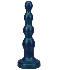 Tantus Ripple Large 8 In. Anal Beads Dildo Medium-Firm Malachite