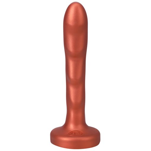 Tantus Charmer 8 In. G-Spot Dildo Firm Copper - Image 4