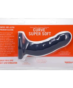Tantus Curve 6.5 In. Dildo Medium-Firm Sapphire