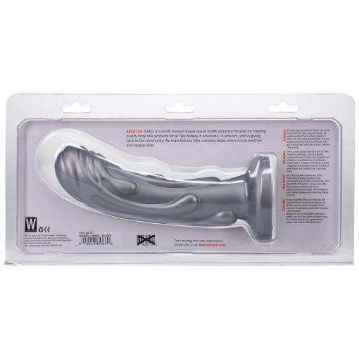 Tantus Magma 7 In. Fantasy Dildo Medium-Firm Silver - Image 2