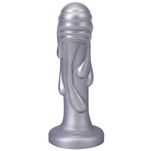 Tantus Magma 7 In. Fantasy Dildo Medium-Firm Silver - Image 6