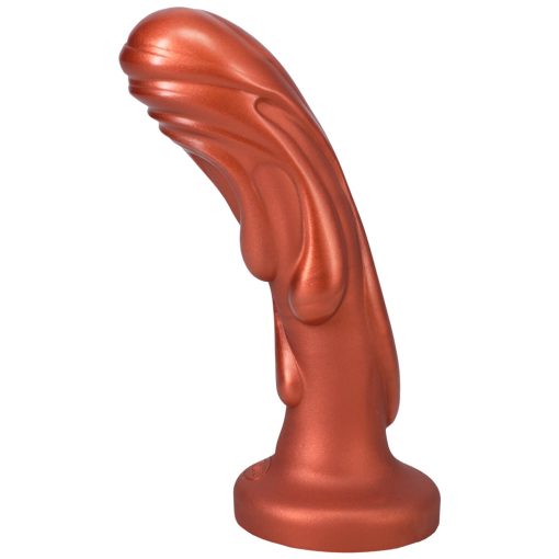 Tantus Magma 7 In. Fantasy Dildo Medium-Firm Copper - Image 2
