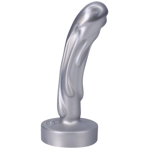 Tantus Mini Magma 5 In. Fantasy Dildo Firm Silver - Image 5
