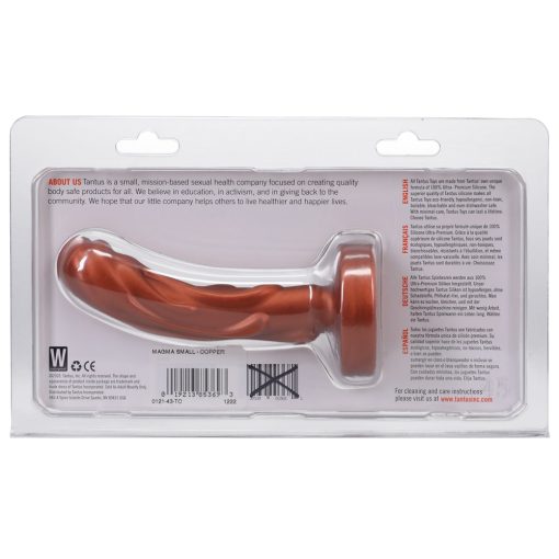 Tantus Mini Magma 5 In. Fantasy Dildo Firm Copper - Image 2