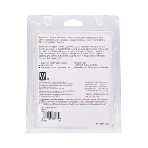Tantus On The Go Silicone Packer Super Soft Sapphire - Image 7