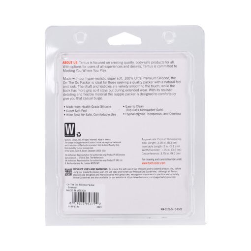 Tantus On The Go Silicone Packer Super Soft Emerald - Image 7