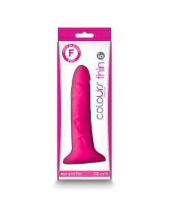 Colours Pleasures Thin 5 In. Dildo Pink
