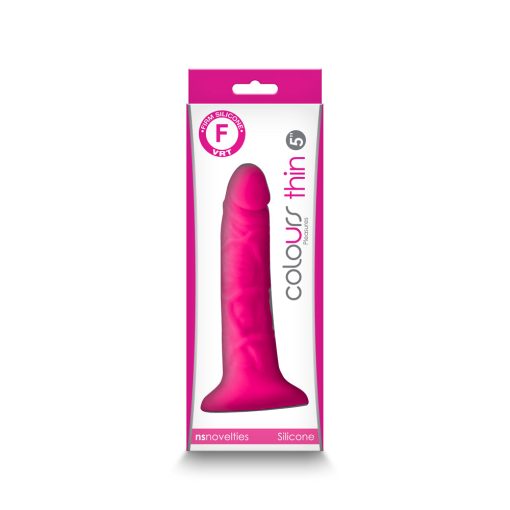 Colours Pleasures Thin 5 In. Dildo Pink - Image 4