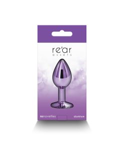 Rear Assets Metal Anal Plug Small Purple
