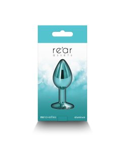 Rear Assets Metal Anal Plug Small Teal