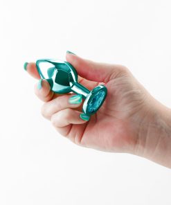 Rear Assets Metal Anal Plug Medium Teal